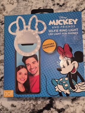 Disney Minnie Mouse LED Selfie Ring Light - White & Red